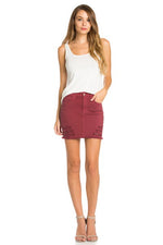 Women's Distressed Jeans Mini Skirts Vintage Denim