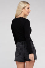 Women's Essential V-Neck Long Sleeve T-Shirt