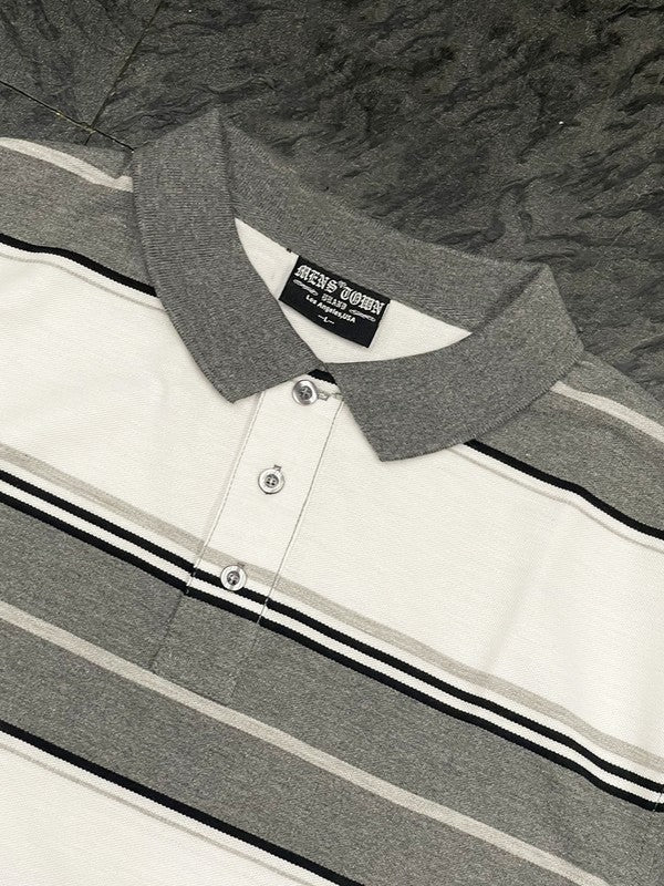 POL Men's Old School Pique Polo Shirt