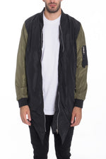 Mens Fish Tail Bomber Jacket