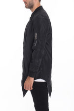 Mens Fish Tail Bomber Jacket