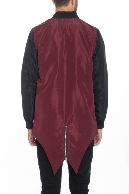 Mens Fish Tail Bomber Jacket