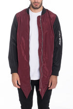 Mens Fish Tail Bomber Jacket