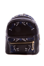 Women's Embroidered Durable Stylish PU Leather Backpacks