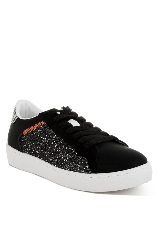 Cosmolight Glitter Faux Leather Sneakers