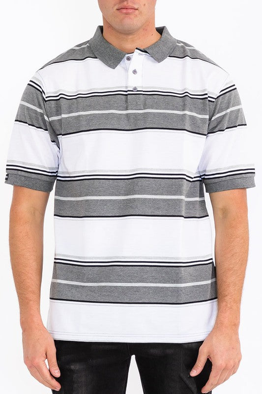 POL Men's Old School Pique Polo Shirt