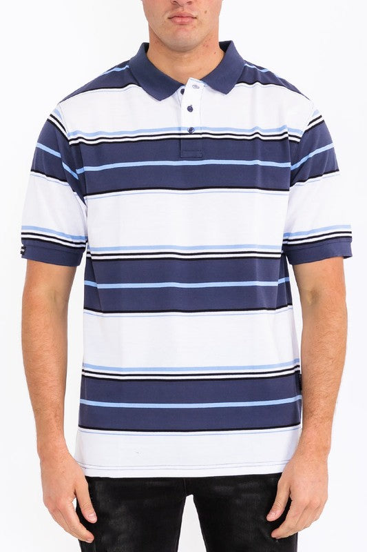 POL Men's Old School Pique Polo Shirt