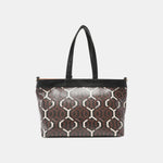 Nicole Lee USA Geometric Pattern Large Handbag