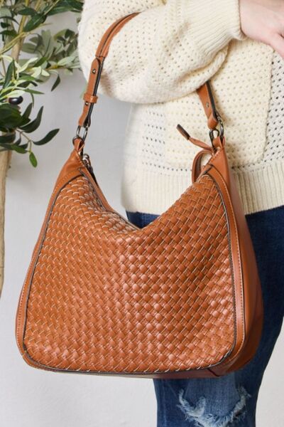 Women's SHOMICO Weaved Vegan Leather Handbag