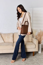 David Jones Medium PU Leather Handbag