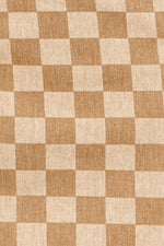 Checkerboard Print Slit Mini Skirt