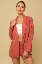 Women's Double Breasted Formal Blazer