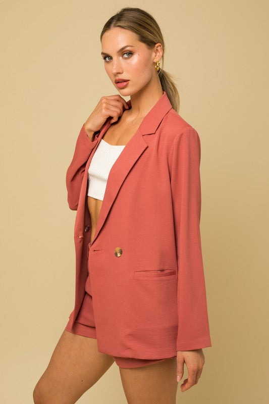 Women's Double Breasted Formal Blazer