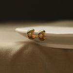 Retro Dome Hoop Earrings