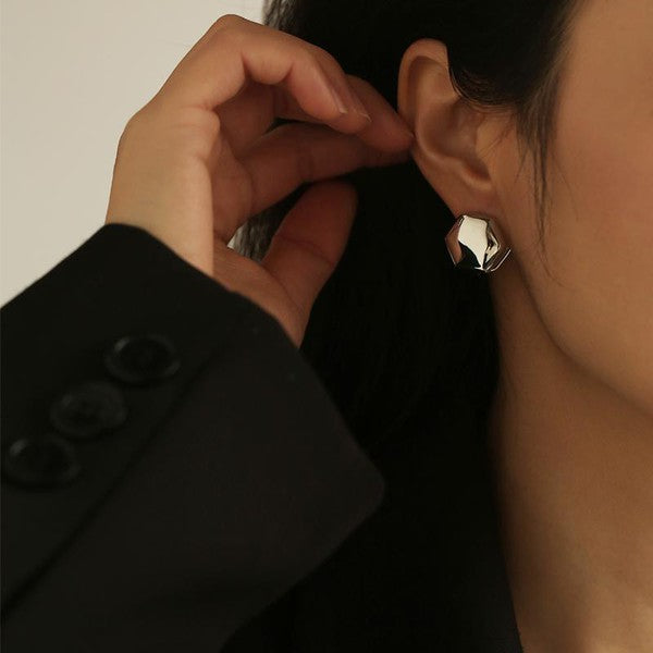 Simple Hexagonal Earrings