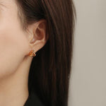 Twisted Triangle Earrings