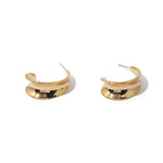 C-Shape Hoop Earrings