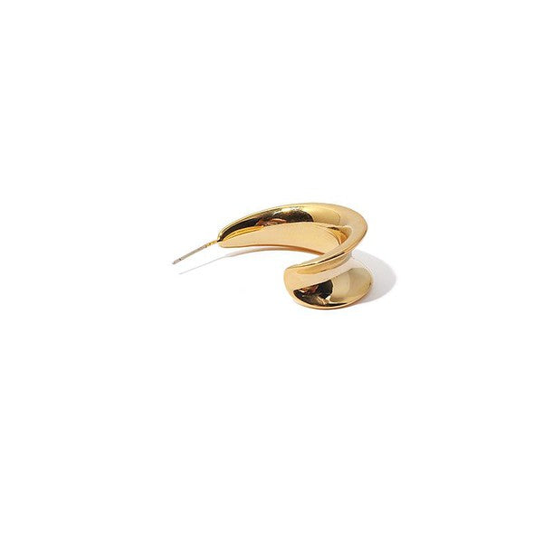 C-Shape Hoop Earrings