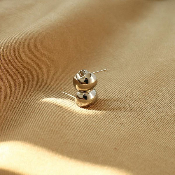 Classic Dome Circle Earrings
