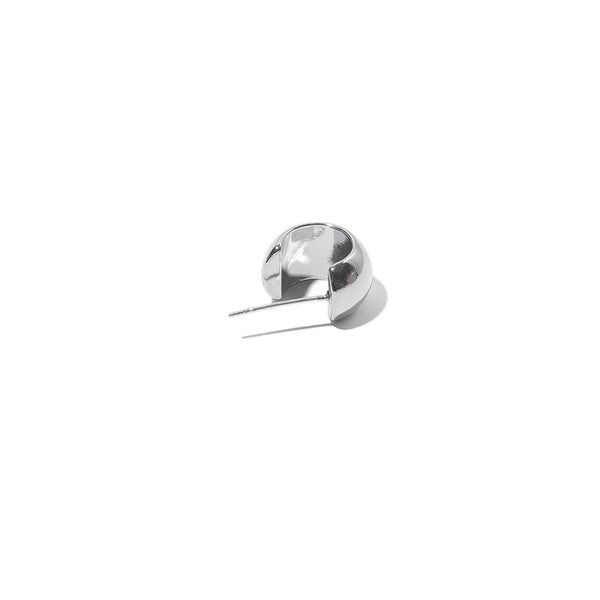 Classic Dome Circle Earrings