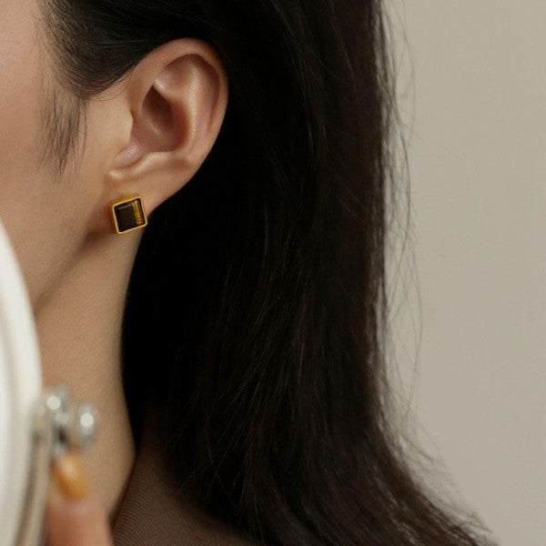 Square Stud Earrings