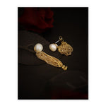 Chain tassel earrings