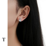Love modeling zircon earrings