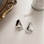 Twisted metal earrings