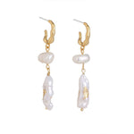 Baroque Pearl Retro Earrings