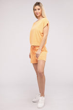 Women's Matching Top and Shorts Set