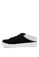 Moxie Fur Collar Slip On Sneakers