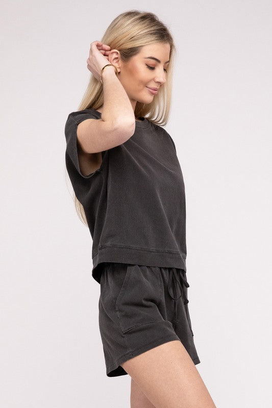 Women's Matching Top and Shorts Set