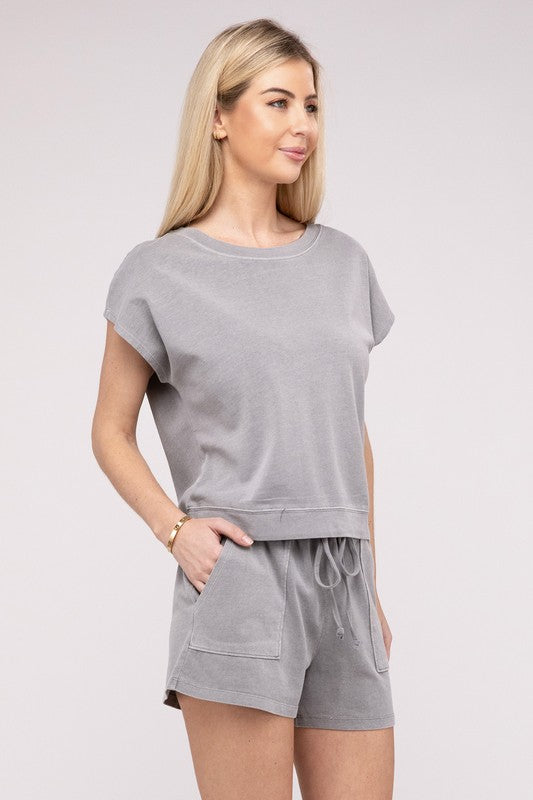 Women's Matching Top and Shorts Set