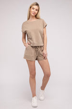 Women's Matching Top and Shorts Set