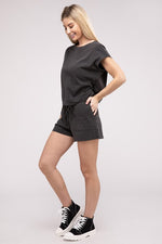 Women's Matching Top and Shorts Set