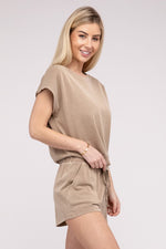 Women's Matching Top and Shorts Set