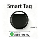 1/4 Pack Smart Tag for Apple Find My – Bluetooth Item Tracker with Left Behind Alert & Loud Beep for Keys Wallet Luggage Finder