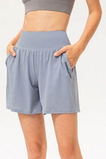 Pocketed Elastic Waist Active Shorts for Comfort and Style